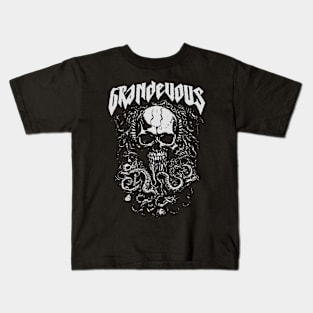 "GRANDEVOUS" - Metal Cthulhu Mythical Creature Kids T-Shirt